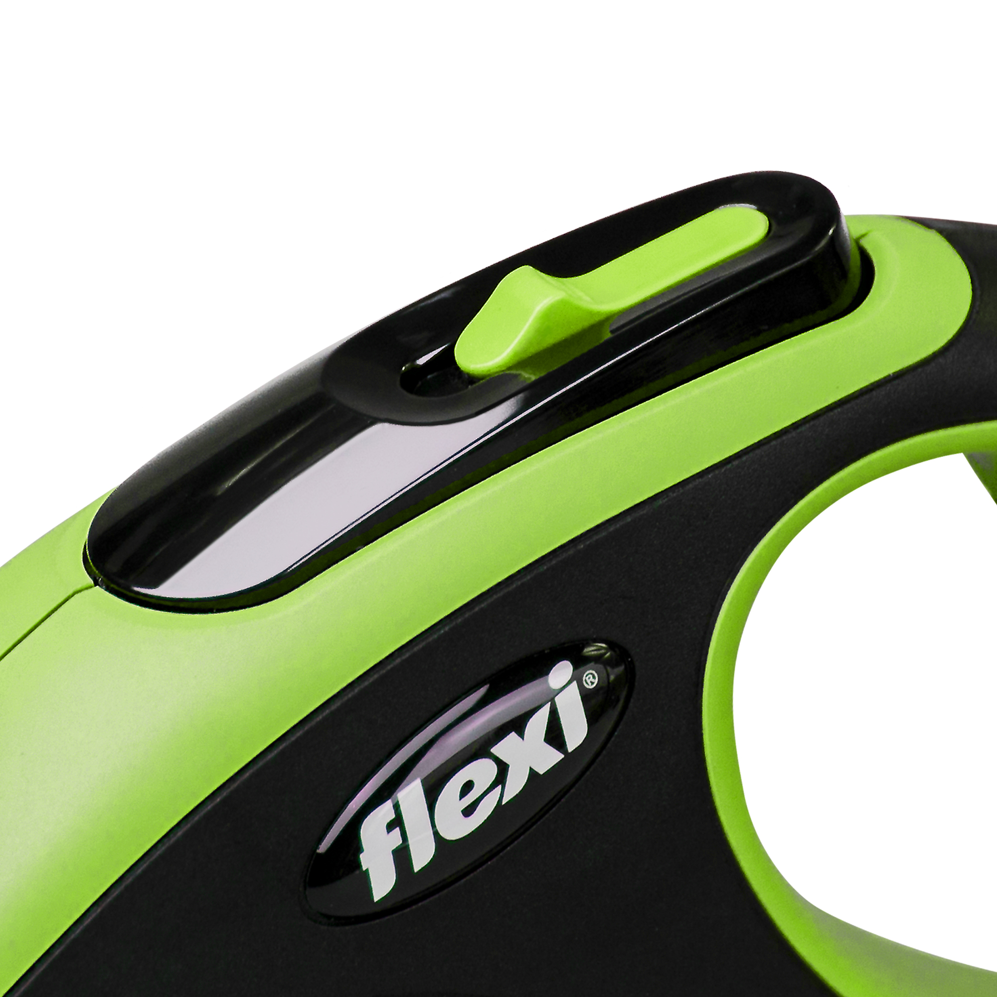 Flexi New Comfort Tape Retractable Dog Leash, 16 ft, Small,  Green. For Dogs up to 33 lbs.
