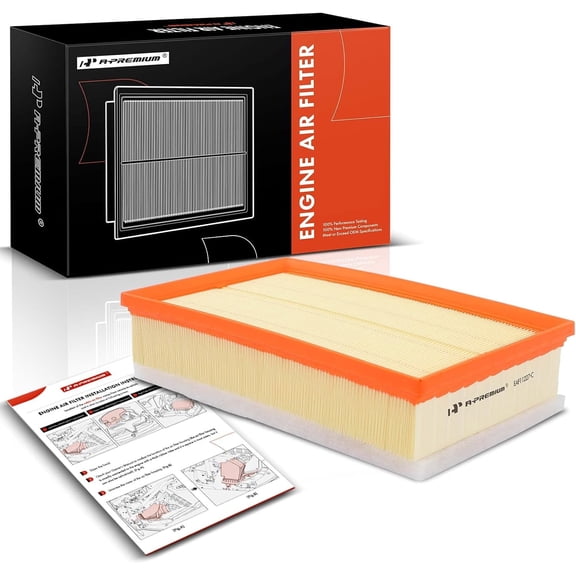 A-Premium Engine Air Filter Compatible with Chevrolet Impala 2012-2013, Impala Limited 2014-2016, Flexible Panel, Replace# 20862288