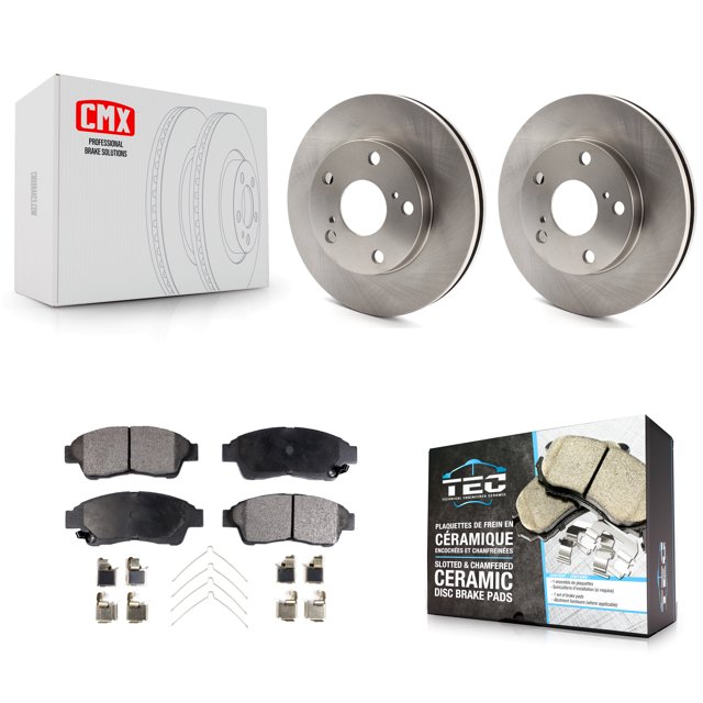 Transit Auto Front Disc Brake Rotors and Ceramic Pads Kit for Car Toyota Camry 2.2L K8T-100279