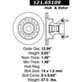 thumbnail image 3 of Centric Parts 121.65109 C-Tek Standard Brake Rotor For 03-04 Ford F-350 SD, 3 of 4