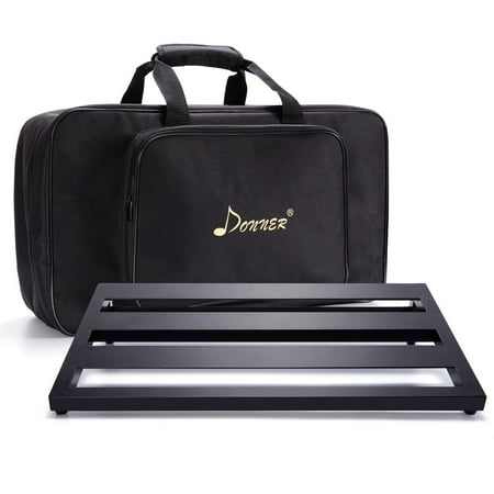 Donner Guitar Pedal Board Case DB-3 Aluminium Pedalboard with (Best Guitar Effects Board)
