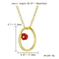 thumbnail image 2 of Jusqu'à 65% de Réduction sur les Colliers SMihono pour Femmes, Collier Lettre Rose avec Strass, Pendentif Rétro en Anglais, 2 of 2