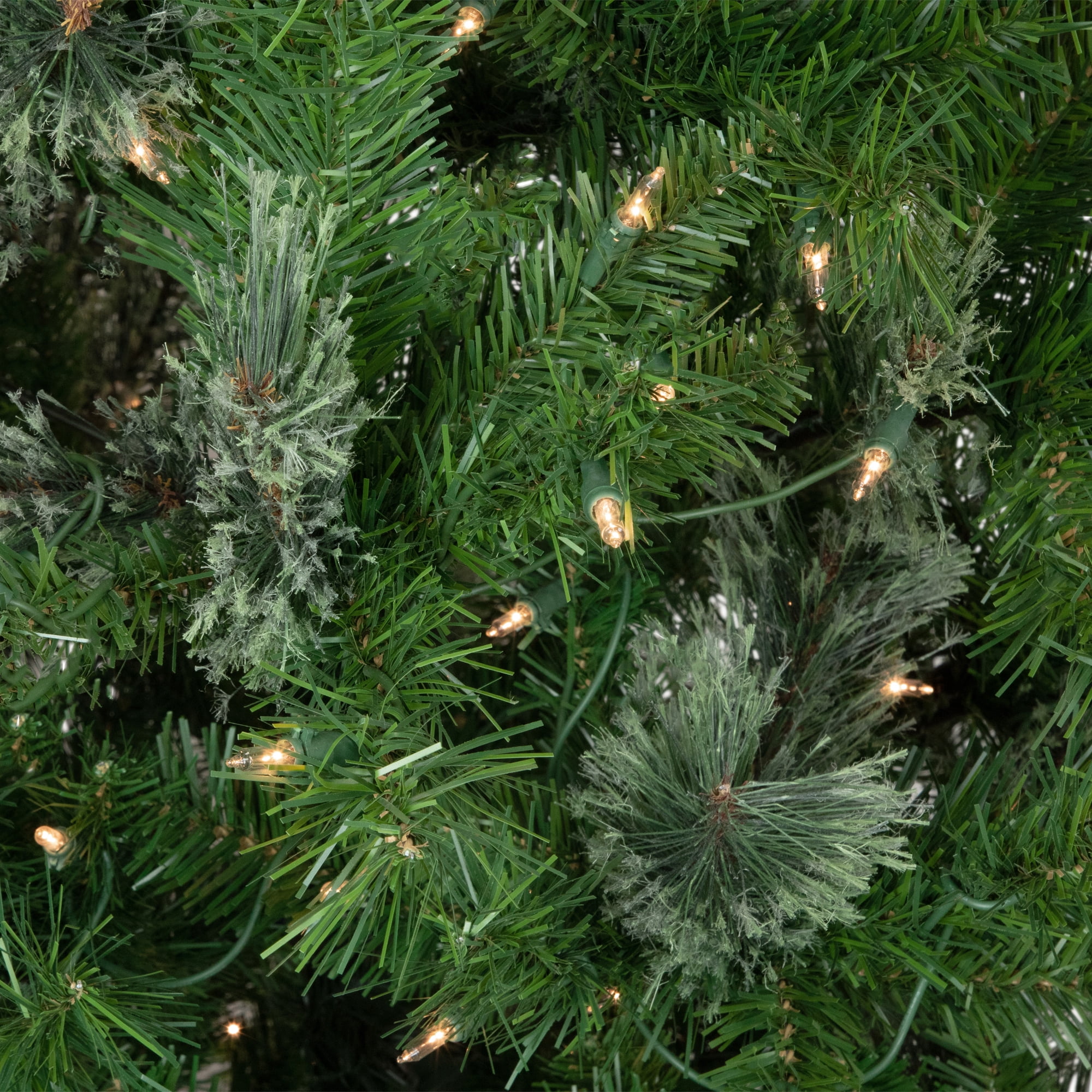 6.5' Pre-Lit Atlanta Mixed Cashmere Pine Medium Artificial Christmas Tree - Clear Lights