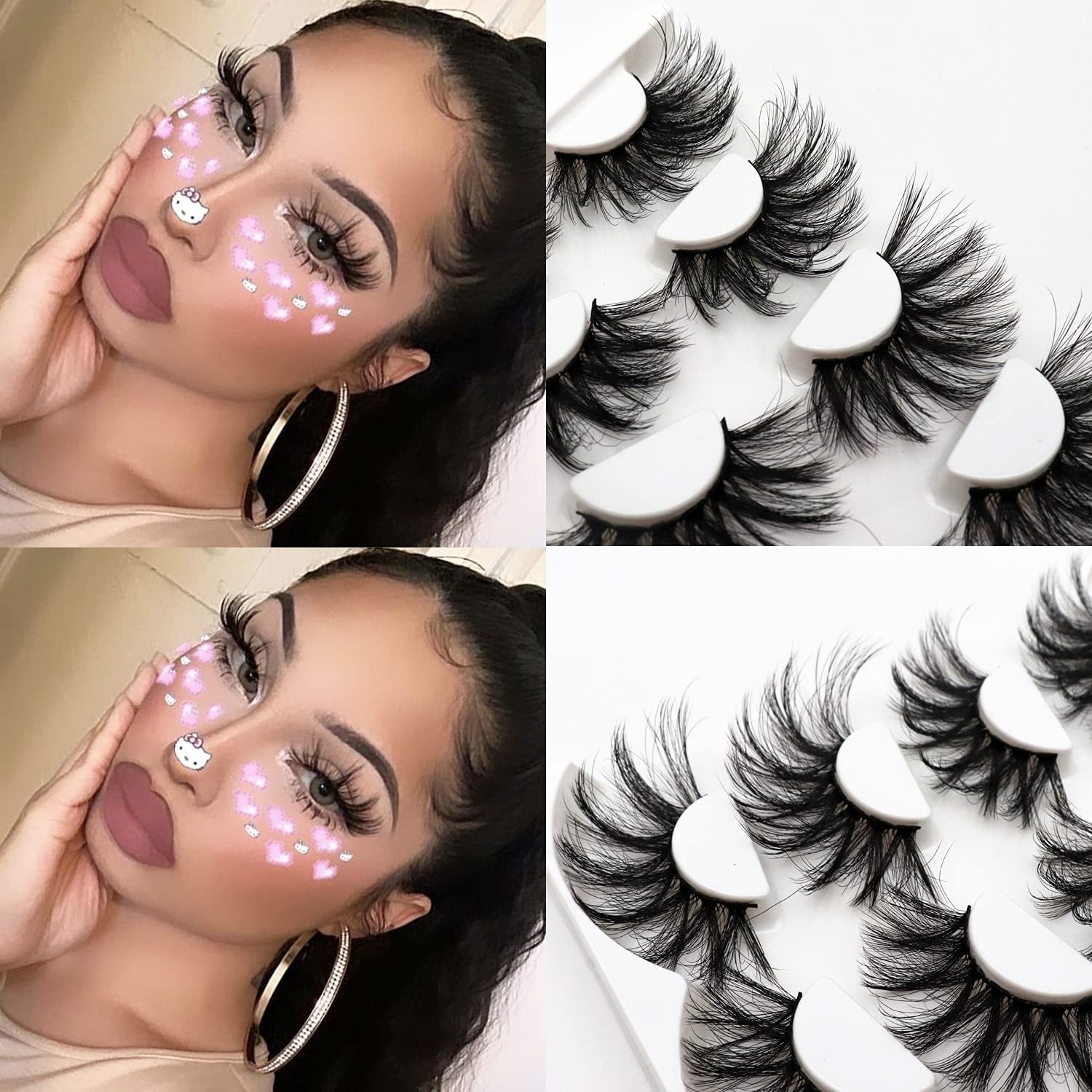 Faux Mink 3D Wimpern – Wiederverwendbar, Ultraleicht & Cruelty Free