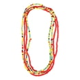thumbnail image 2 of EeaseCA 2Pcs Bikini Chain Beach Chain Waist Chain Waist Beads Belly Beads Double-string Chain (Colorful), 2 of 7