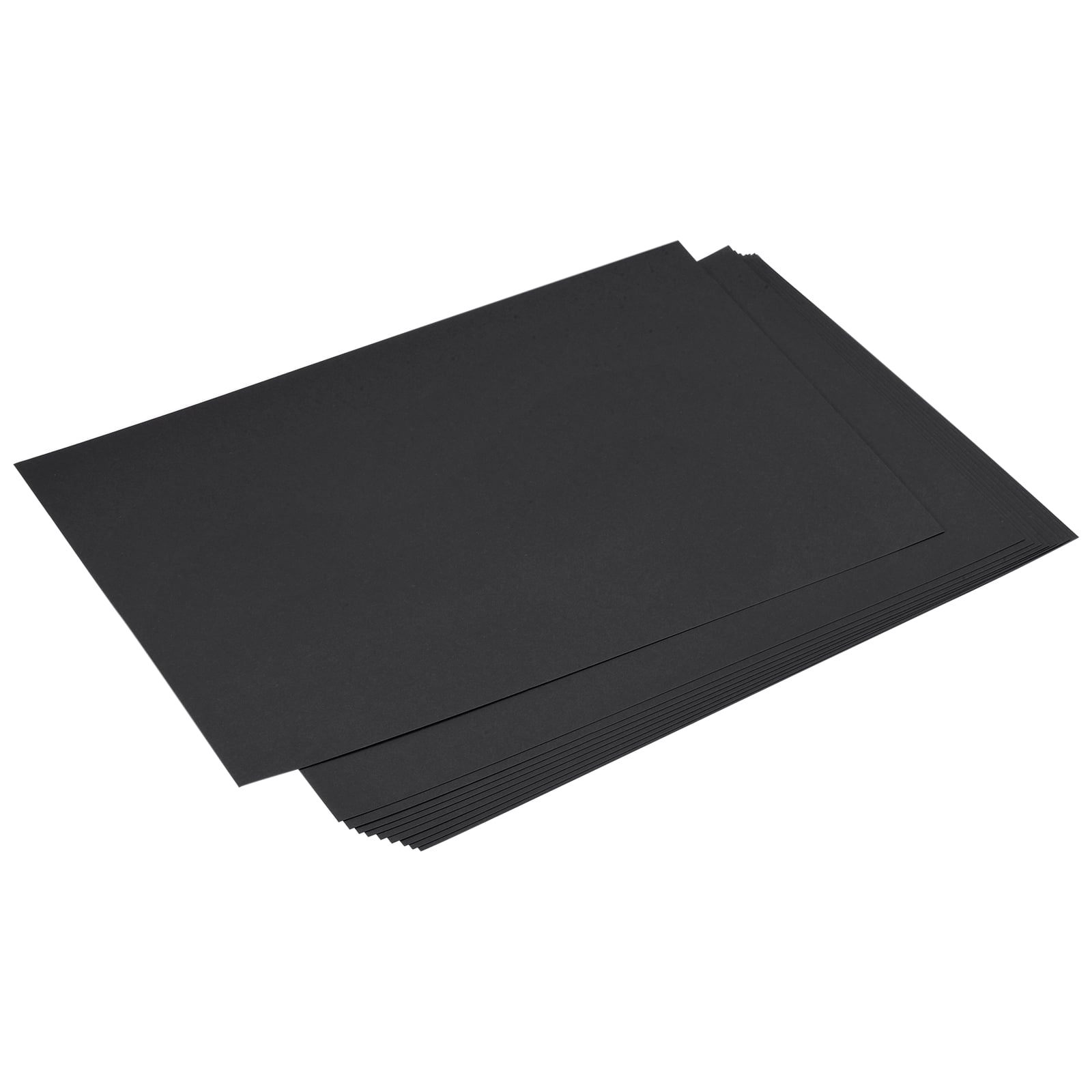 Uxcell Cardstock Scrapbook Paper 8.3' x 11.7', 74 Lb/200 Gsm, Black 10 Pack
