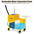 thumbnail image 4 of Costway Commercial Mop Bucket Side Press Wringer on Wheels 21 Quart Yellow w/ Panel, 4 of 12