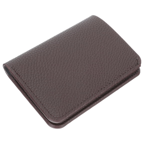 WRITWAA Coffee PU Faux Bifold Wallet, Card Holder with External Storage Grooves, Everyday Organizer