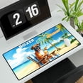 thumbnail image 3 of Boxer Hello Summer Beach Theme with Sunglasses and Tropical Cocktail Desk Mat Full Keyboard Mouse Pad Boxers Dog Lover Gifts Idea Large Mousepad - 00009, 3 of 5