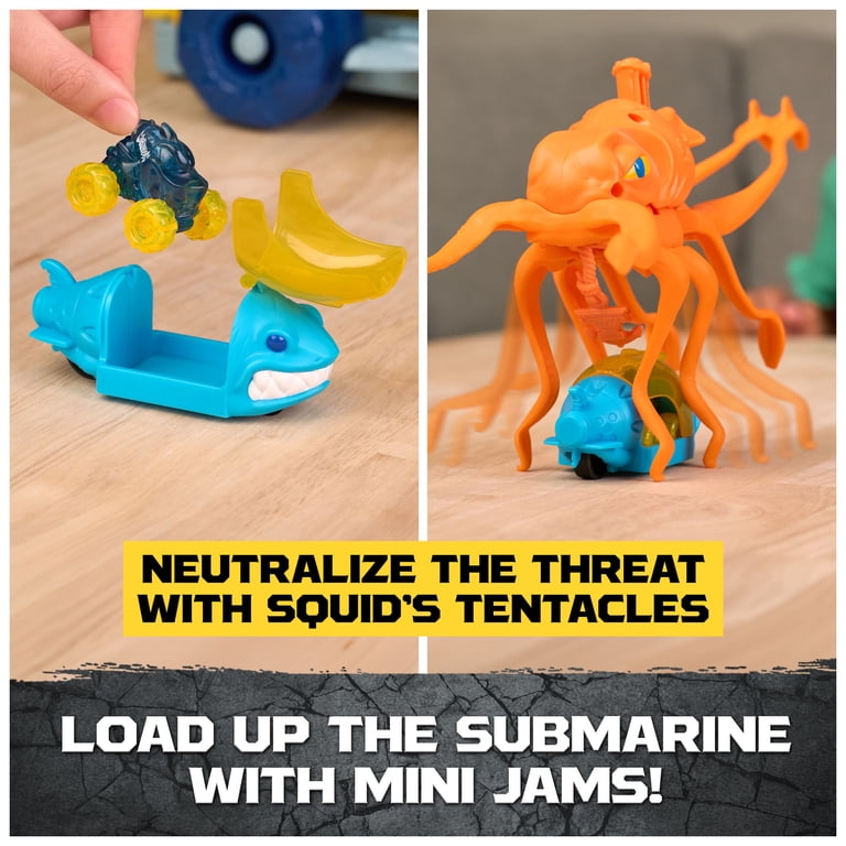 Mini Jams Megalodon Squid Takedown Playset photo 7