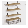 thumbnail image 3 of Estantería 4 Repisas Flotante Xtellar Madera Minimalista Muebles, 3 of 3