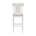 thumbnail image 5 of Linon Rylan 30" Bar Stool, Whitewash/Beige, 5 of 12