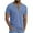 Light Blue, variant on COSFO Solid Mens Shirts Casual Stylish Henley Cotton Short Sleeve Tops Pullover Button Loose Fit with Pocket Mens Classic T-Shirt
