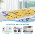 thumbnail image 5 of Ironing Mat Portable Ironing Blanket for Table Top Travel Ironing Pad for Washer Dryer 27.6" x 47.2" Yellow Pumpkin and Bats, 5 of 6