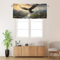 thumbnail image 2 of Flying Bald Eagle Window Curtain Valances Nature Forest Wildlife Eagle Window Valance for Living Room Bedroom, Kitchen Valance Rod Pocket Window Curtain 54 by 18 in, 1 Panel, 2 of 6