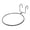 A, variant on Nnndbs Wall Mount Pot Holder, Double Hook Flower Pot Bracket with Ring, Heavy Duty Metal Hanger Stand for Balcony Garden Patio
