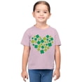 thumbnail image 2 of Shamrock Heart Lucky Clover St. Patricks Day Design Toodler's T-shirt, 2 of 3