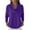 Purple, variant on Women's Cowl Neck Sweater Lightweight Solid Color Long Sleeve Knit Pullover Jumper Tops White XL