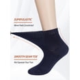 thumbnail image 7 of Athlemo Mens & Womens Ankle Loose Fit Diabetic Socks, Soft, Seamless Toe, Wide Stretchy, Non-Binding Top, 12 Pairs, 7 of 7