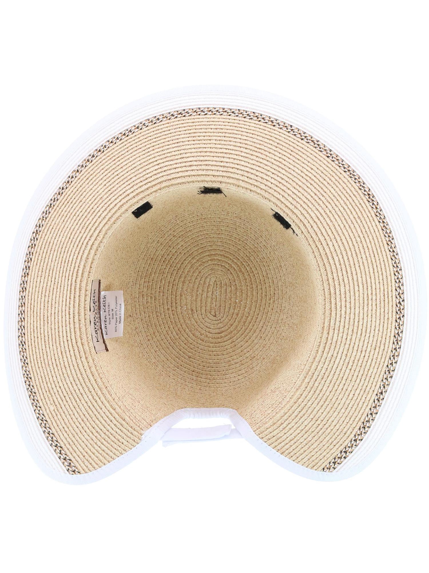 9948 Women\'s Toyo Braid Sun Hat With Ponytail Opening In Back AFPT8823_Black_M3.jpg?v=  main image 2
