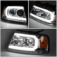 thumbnail image 2 of DNA Motoring For 04-08 Ford F150 06-08 Mark LT LED DRL Sequential Projector Headlights Lamps Pair Chrome Amber, 2 of 7