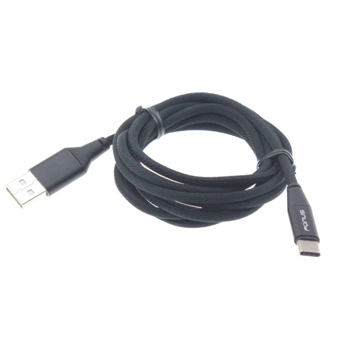 Type-C 10ft USB Cable w 18W Fast Home Charger D5A for Motorola One, Moto Z4 Z3 Play Z2 Play Z Play Droid Force Droid X4 G7 Power Play G6 - Nokia 3.1, 7.1, 8, Plus - OnePlus 5T, 6, 6T, 7 Pro