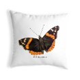 thumbnail image 1 of Betsy Drake KS762 Coussin Sans Cordon Papillon Amiral Rouge 12 x 12 Po, 1 of 1
