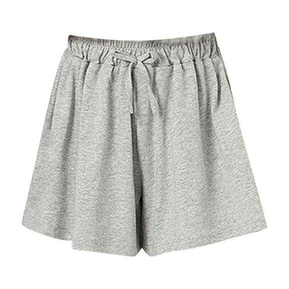 Coerni Big Kids Girls Cotton Solid Color Shorts Toddler Elastic Waist Bow Sports Shorts Summer Breathable Jogger Shorts