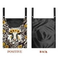 thumbnail image 7 of SEANATIVE Sunflower Cow Clothespin Bags Leopard Print Laundry Hanging Storage Organizer Soft Clothes Pin Hanging Bags Clothespin Holder for Clothesline Outdoor, 7 of 7