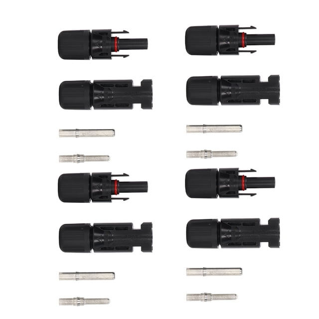 4 Sets Solar Photovoltaic Connector 30A DC 1000V PV Solar Panel Connector Waterproof