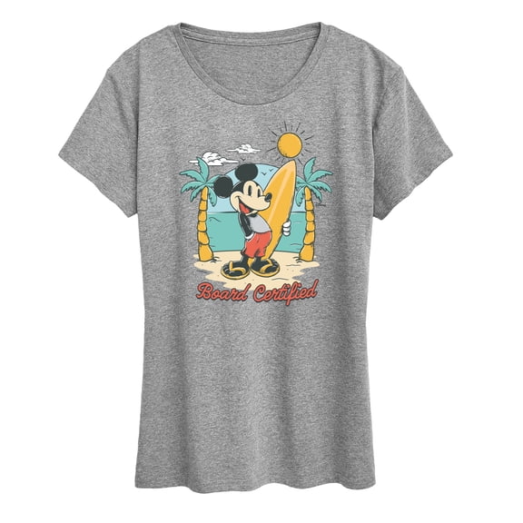 Disney - Board Certified Mickey - Women's Short Sleeve Graphic T-Shirt