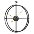 thumbnail image 2 of Reloj de pared grande de 20 pulgadas, reloj Retro europeo, reloj de pared grande tamaño decorativo Vintage para /lo negro Colco Reloj de pared, 2 of 7