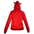 thumbnail image 3 of Sudadera Roja Con Gorro Chica Diablo 666, 3 of 5