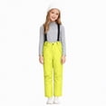 thumbnail image 3 of HCNTES Boys Girls Snowsuit Bib Overalls Children's Insulated Winter Wear with Adjustable Shoulder Straps(A-Yellow,9-10 Years), 3 of 9