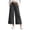 Dark Gray, variant on HomeDM Capris Pants for Women Wide Leg Drawstring Loose Pants Black Lounge Trousers with Pockets for Athletic Work Size L