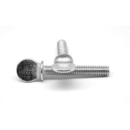 

#10-24 x 3/4 Coarse Thread Thumb Screw Type A with Shoulder Low Carbon Steel Zinc Plated Pk 100