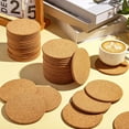thumbnail image 3 of Cterwk 4 Pack Cork Coaster 3.9 Inch Heat Resistant Reusable Cork Table Mat for Bar, Dining Table, Kitchen, 3 of 6