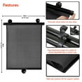 thumbnail image 6 of Homeya Baby Car Window Sun Shades Adjustable Roller Shield , 2 Pack, For Kids Pets, 6 of 9