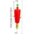 thumbnail image 2 of GLFILL 1-8pcs Fishing Bobbers Popping Corks Float Rig Rattle With Swivel Copper Pendant For Saltwater Fresh Water Fishing Accessories red 1pc, 2 of 9