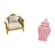 thumbnail image 5 of Sofá De Madera En Miniatura Y Jarrón Decorativo De Porcelana Con Tarro De Jengibre De Cerámica Para Casa De Muñecas, Manualidades, Muebles De Simulación Y Exhibición De Arreglos Florales., 5 of 8
