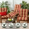 thumbnail image 3 of Greendale Home Fashions Outdoor Tufted 42'' x 21'' Chair Cushion, Roma Stripe, 3 of 9