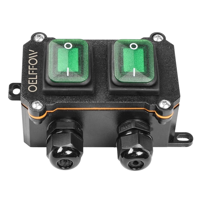 Interruptor de cable en línea OELFFOW, impermeable, encendido/apagado, 20 A