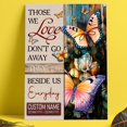 thumbnail image 3 of Lotusprinthandmade Customized Butterfly Those We Love Don't Go Away Memorial Poster 32" x 48", 3 of 5