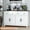White, variant on Frmobepts Farmhouse Kitchen Buffet Storage Cabinet, 4-Doors 2 Large Drawer Wood Sideboard Credenza with Adjustable Shelves, White
