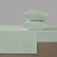 thumbnail image 5 of Color Sense 4-Piece Brushed Percale Cotton Blend Bedsheet Set, Cool & Crisp, Breathable, Wrinkle Resistant, Queen, Soft Green, 5 of 12