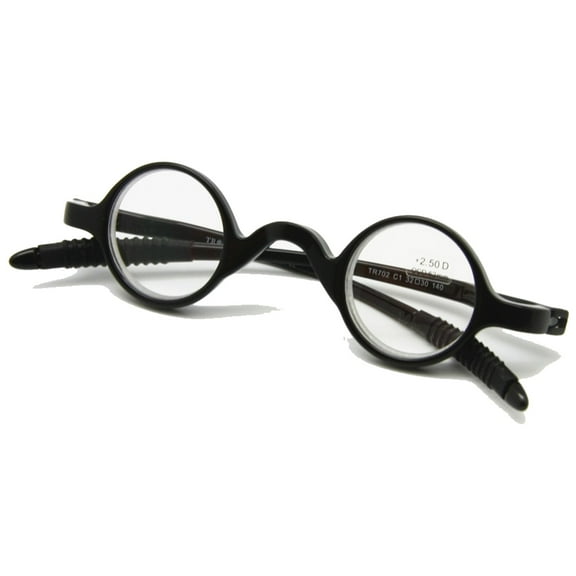 Classical Retro Round Frame Reading Glasses Flexible Pocket Reader Geek Presbyopia Glasses 1.0 to 3.5