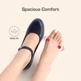 thumbnail image 6 of BURUDANI Women's Chunky Low Block Heels Mary Jane Closed Toe Work Pumps Comfortable Round Toe Dress Wedding Shoes Wide Shoes, 6 of 8
