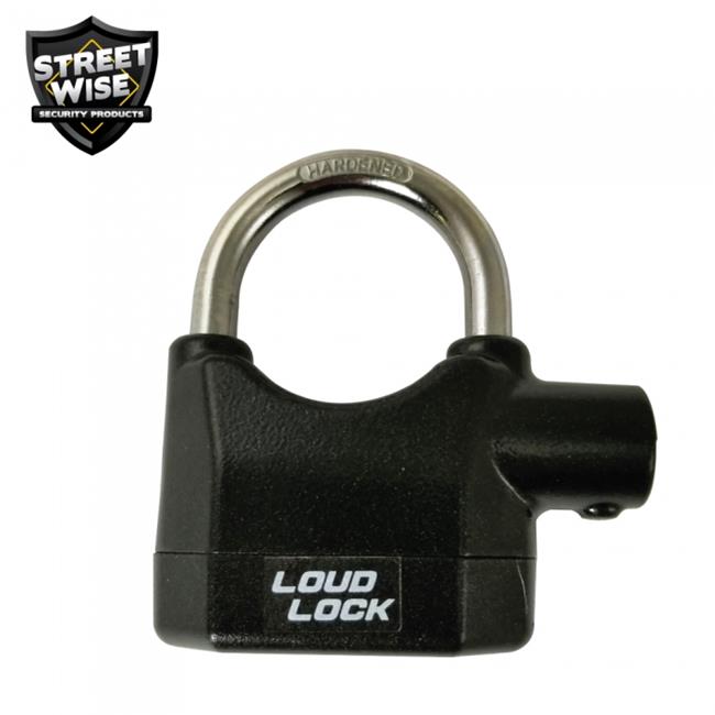 Streetwise Security Products SWLLOC Loud Lock Padlock with Alarm