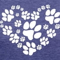 thumbnail image 3 of CafePress - Paws Heart T Shirt - Womens Tri-blend T-Shirt, 3 of 4