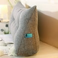 47''/59''/71'' Large Upholstered Bolster Triangular Reading Pillow